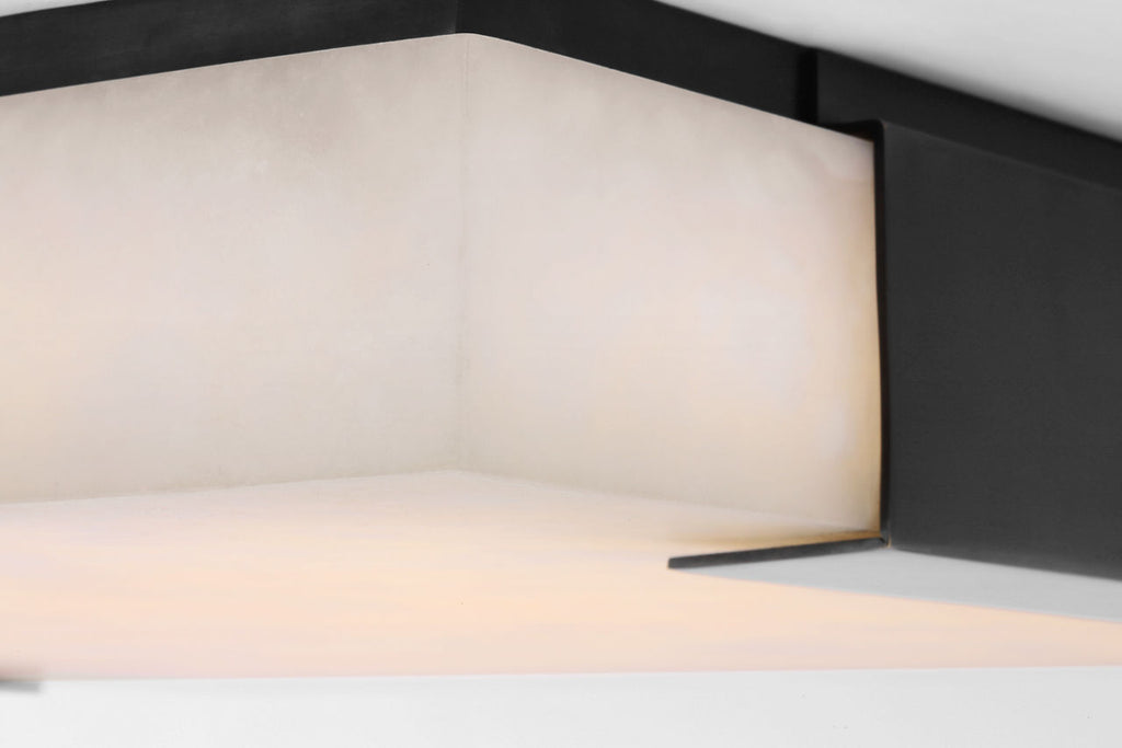 Covet Large Flush Mount | Bronze | Alabaster