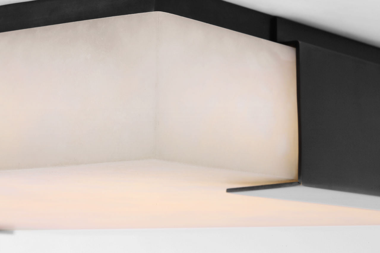 Covet Large Flush Mount | Bronze | Alabaster