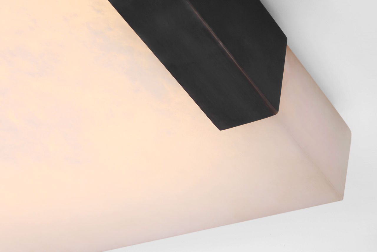 Covet Large Flush Mount | Bronze | Alabaster