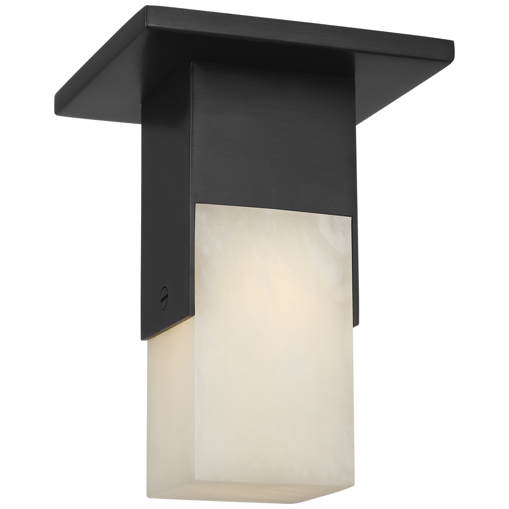 Covet Short Monopoint Flush Mount | Bronze | Alabaster
