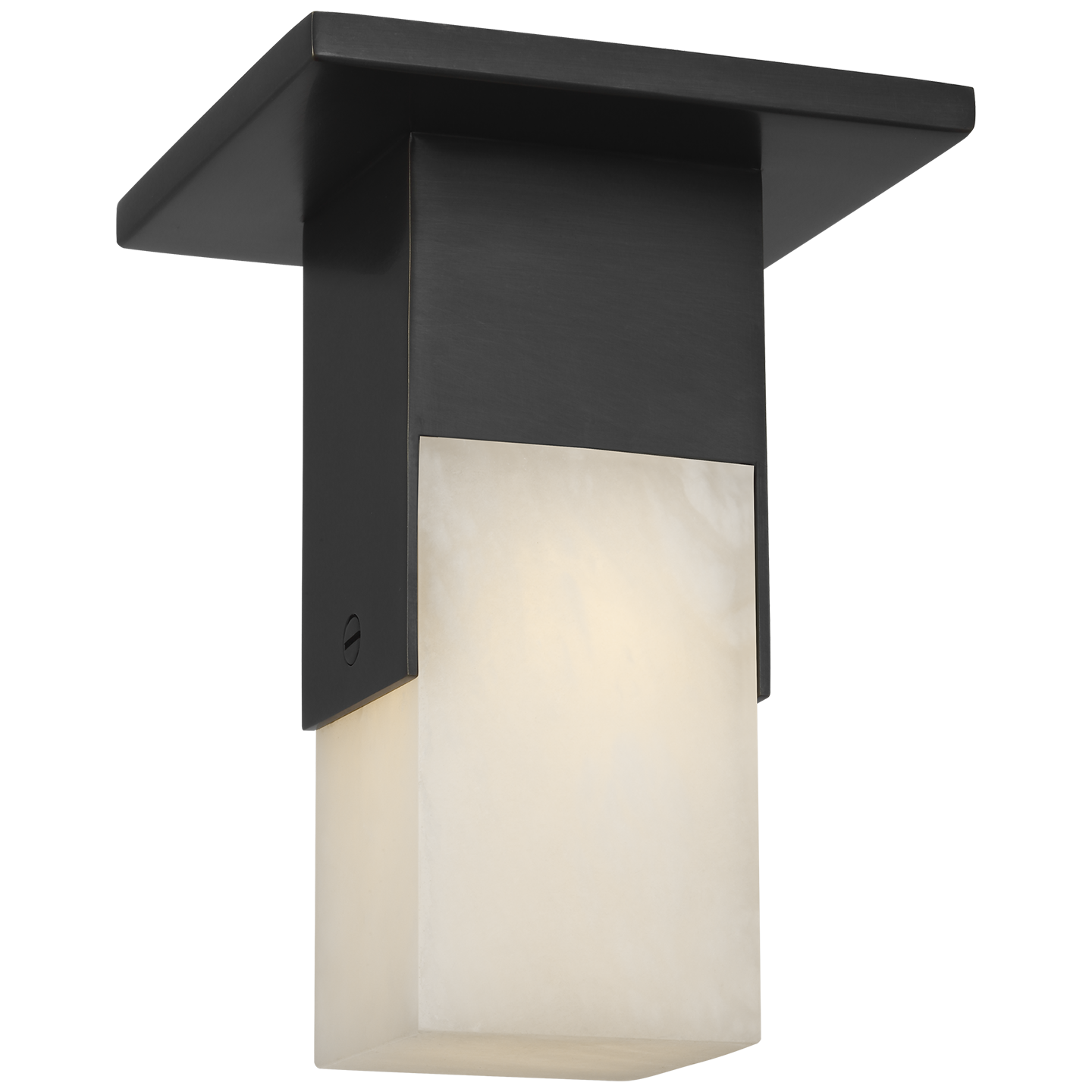 Covet Short Monopoint Flush Mount | Bronze | Alabaster