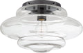 Tableau Medium Flush Mount | Bronze | Clear Glass