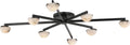 Pedra Extra Large Staggered Arm Flush Mount | Bronze | Alabaster