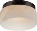 Otto 5" Solitaire Flush Mount | Bronze | Alabaster