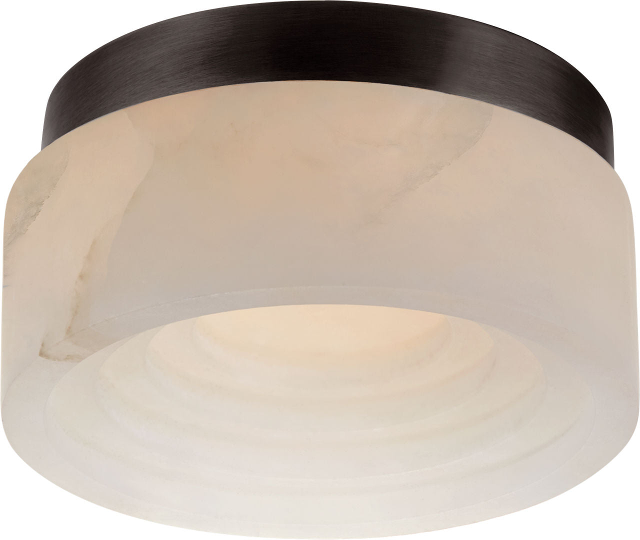 Otto 5" Solitaire Flush Mount | Bronze | Alabaster