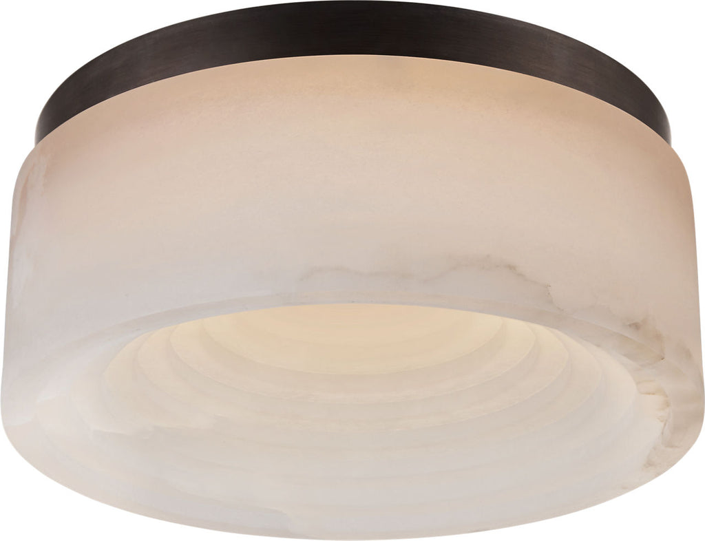 Otto Small Flush Mount | Bronze | Alabaster