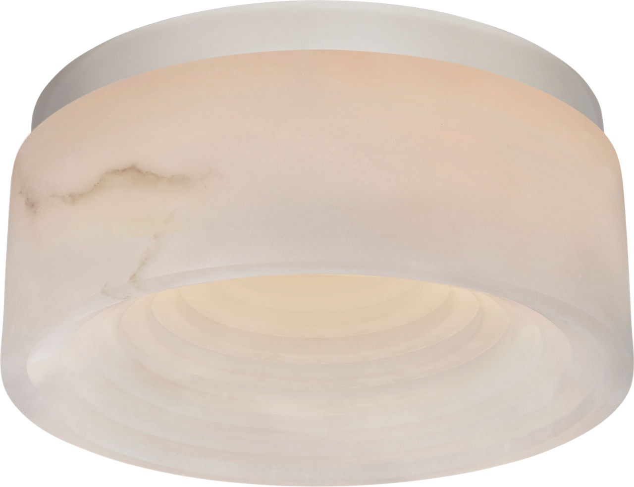 Otto Small Flush Mount | Polished Nickel | Alabaster