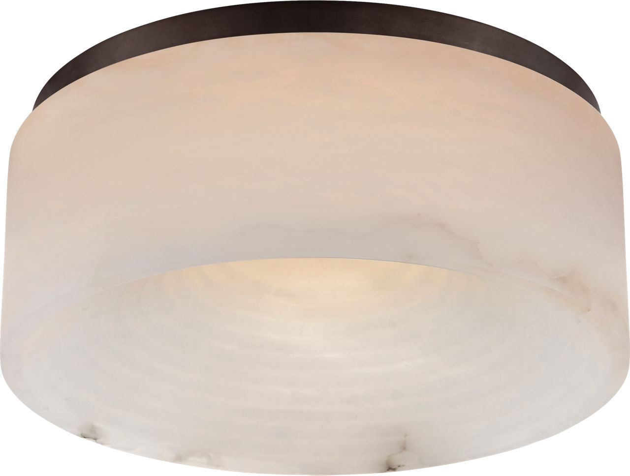 Otto Medium Flush Mount | Bronze | Alabaster