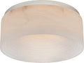 Otto Medium Flush Mount | Polished Nickel | Alabaster