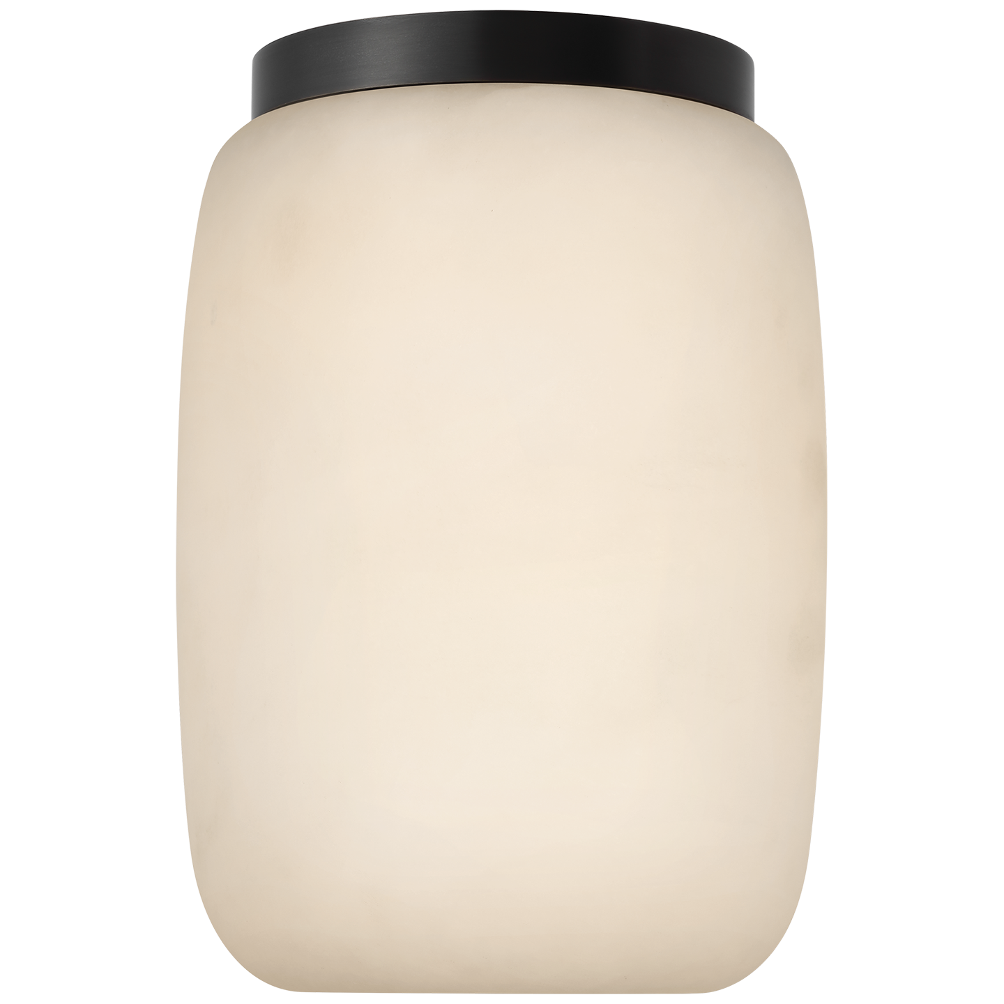 Formosa 5" Elongated Flush Mount | Alabaster and Bronze