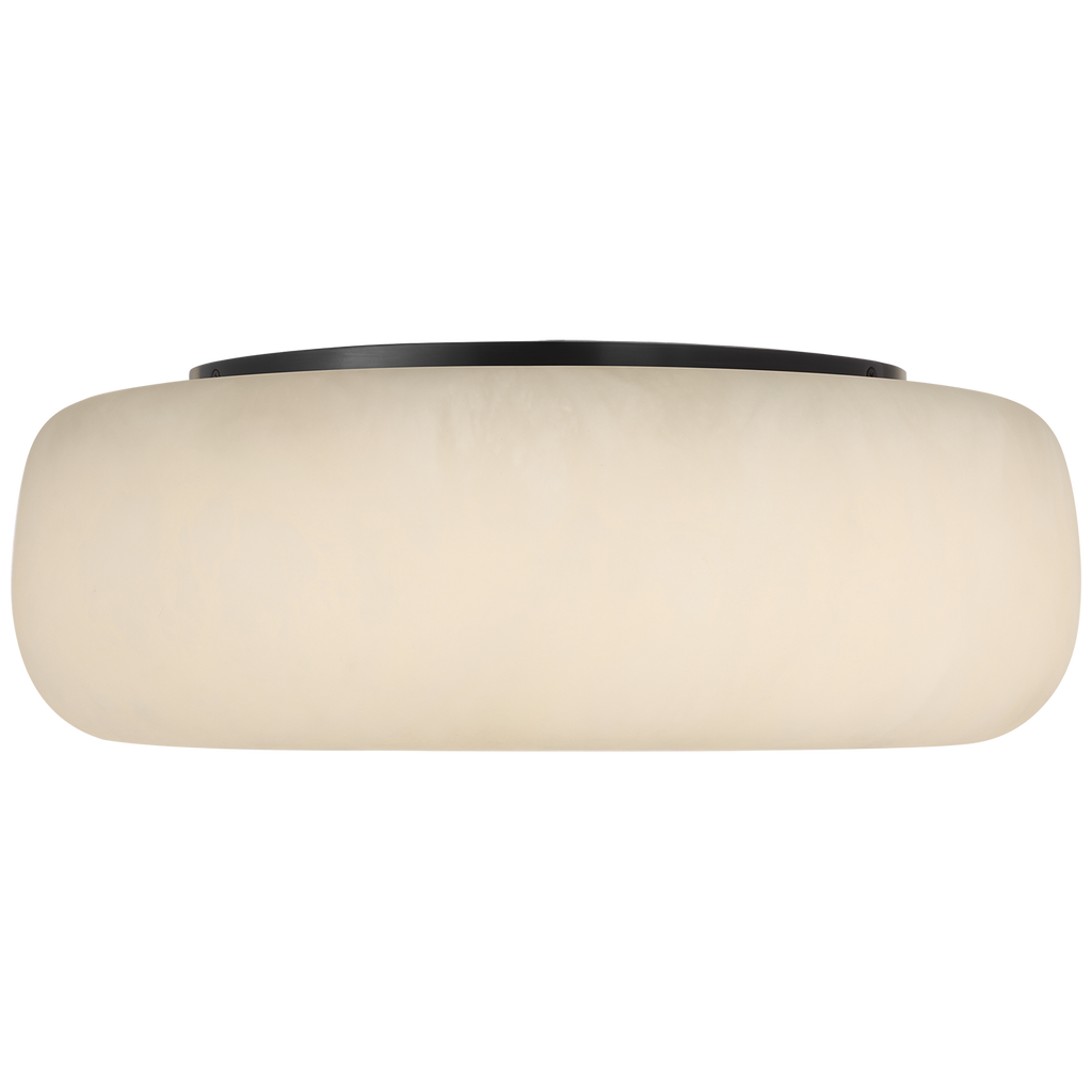 Formosa 17" Flush Mount | Alabaster and Bronze
