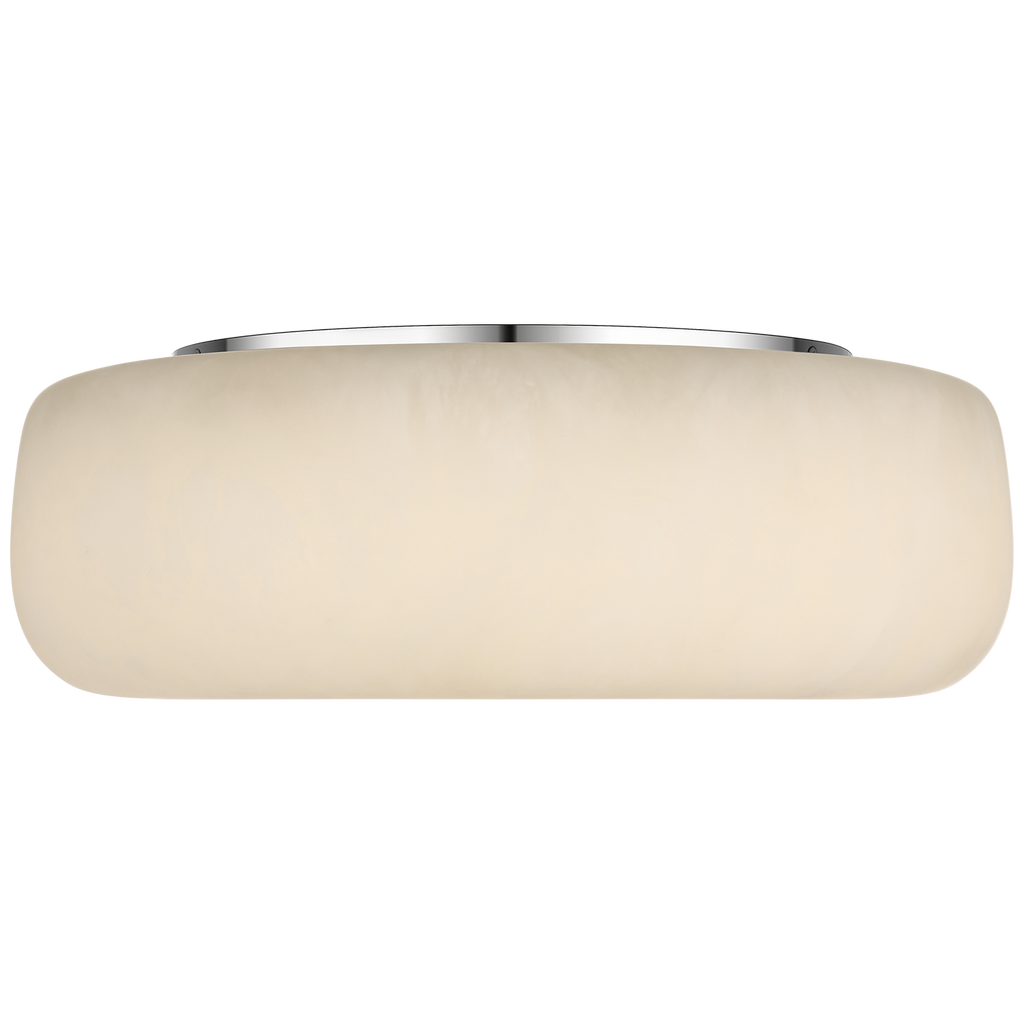 Formosa 17" Flush Mount | Alabaster and Polished Nickel