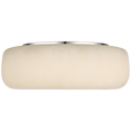 Formosa 17" Flush Mount | Alabaster and Polished Nickel