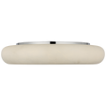 Formosa 22" Flush Mount | Alabaster and Polished Nickel