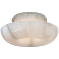 Cappello 6" Flush Mount | Alabaster and Polished Nickel