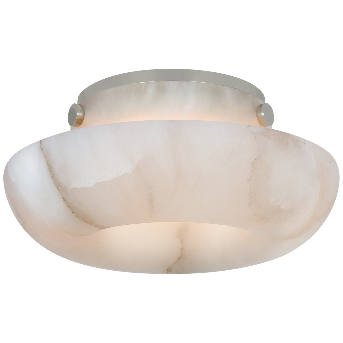 Cappello 6" Flush Mount | Alabaster and Polished Nickel