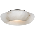 Cappello 10" Flush Mount | Alabaster and Bronze