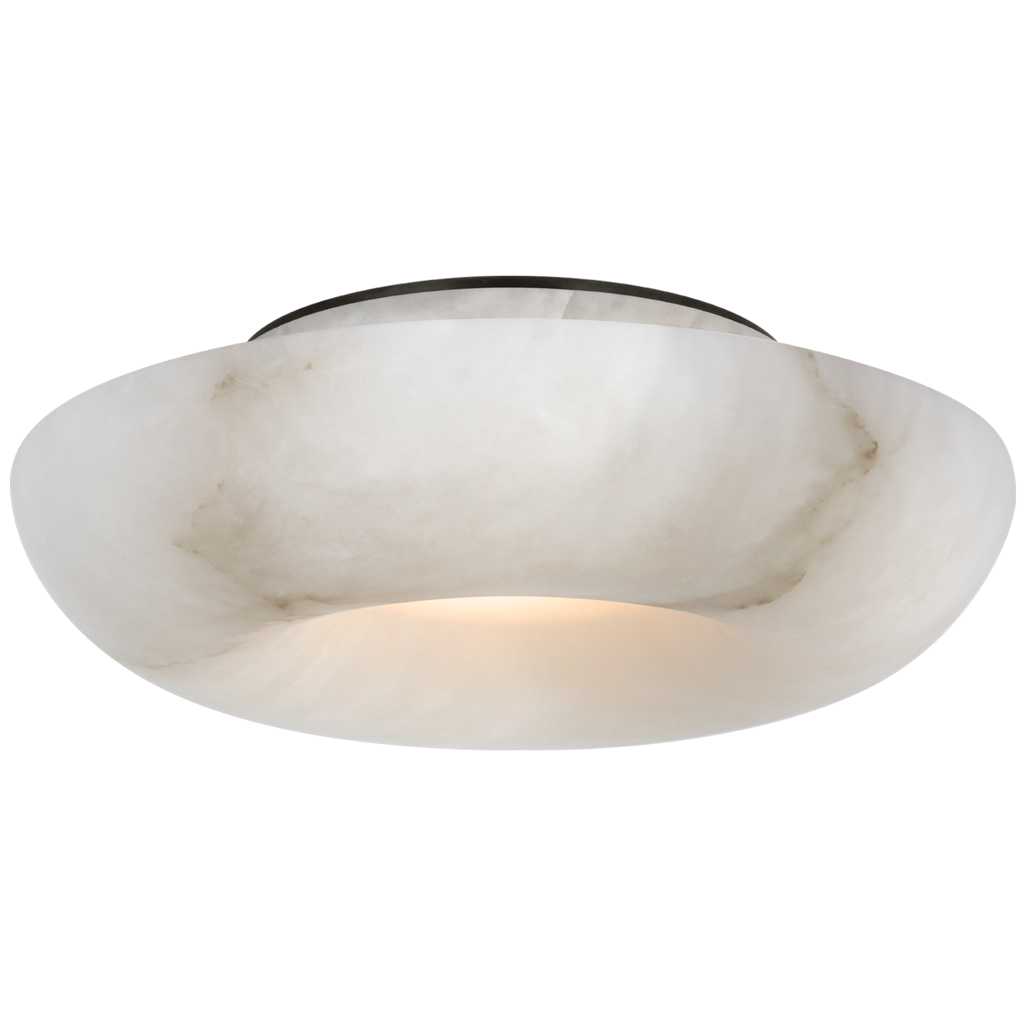 Cappello 10" Flush Mount | Alabaster and Bronze