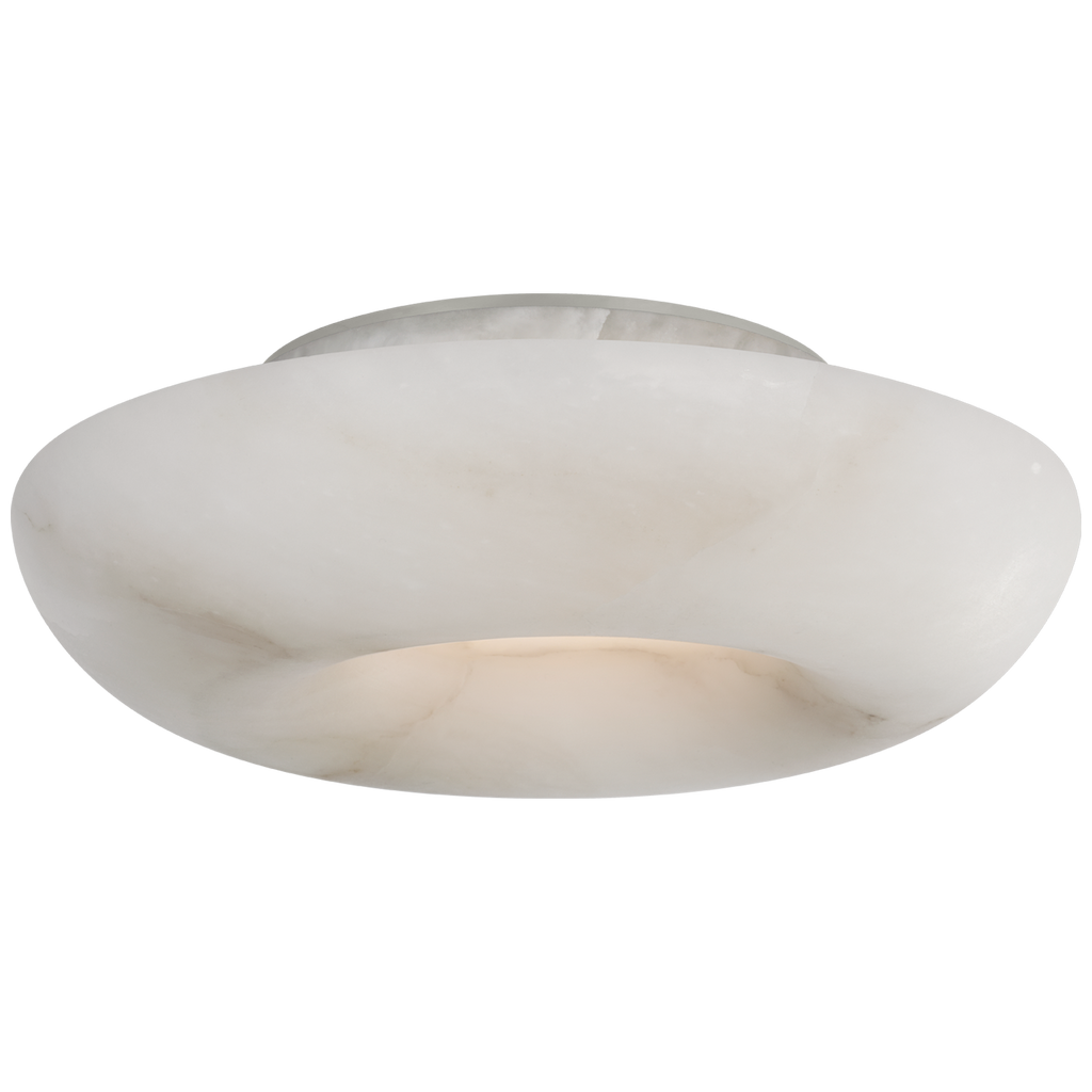 Cappello 10" Flush Mount | Alabaster and Polished Nickel