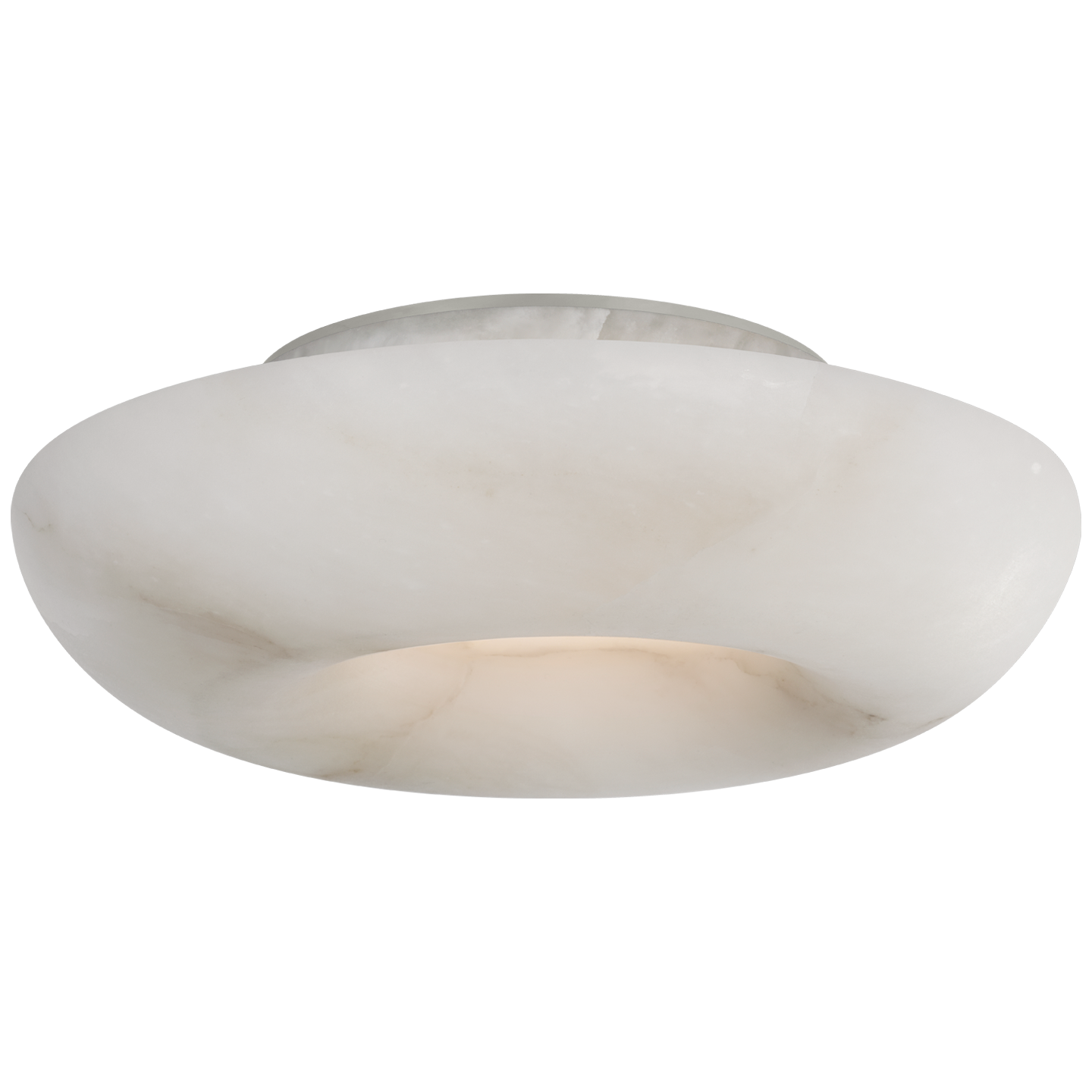 Cappello 10" Flush Mount | Alabaster and Polished Nickel
