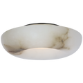 Cappello 12" Flush Mount | Alabaster and Bronze