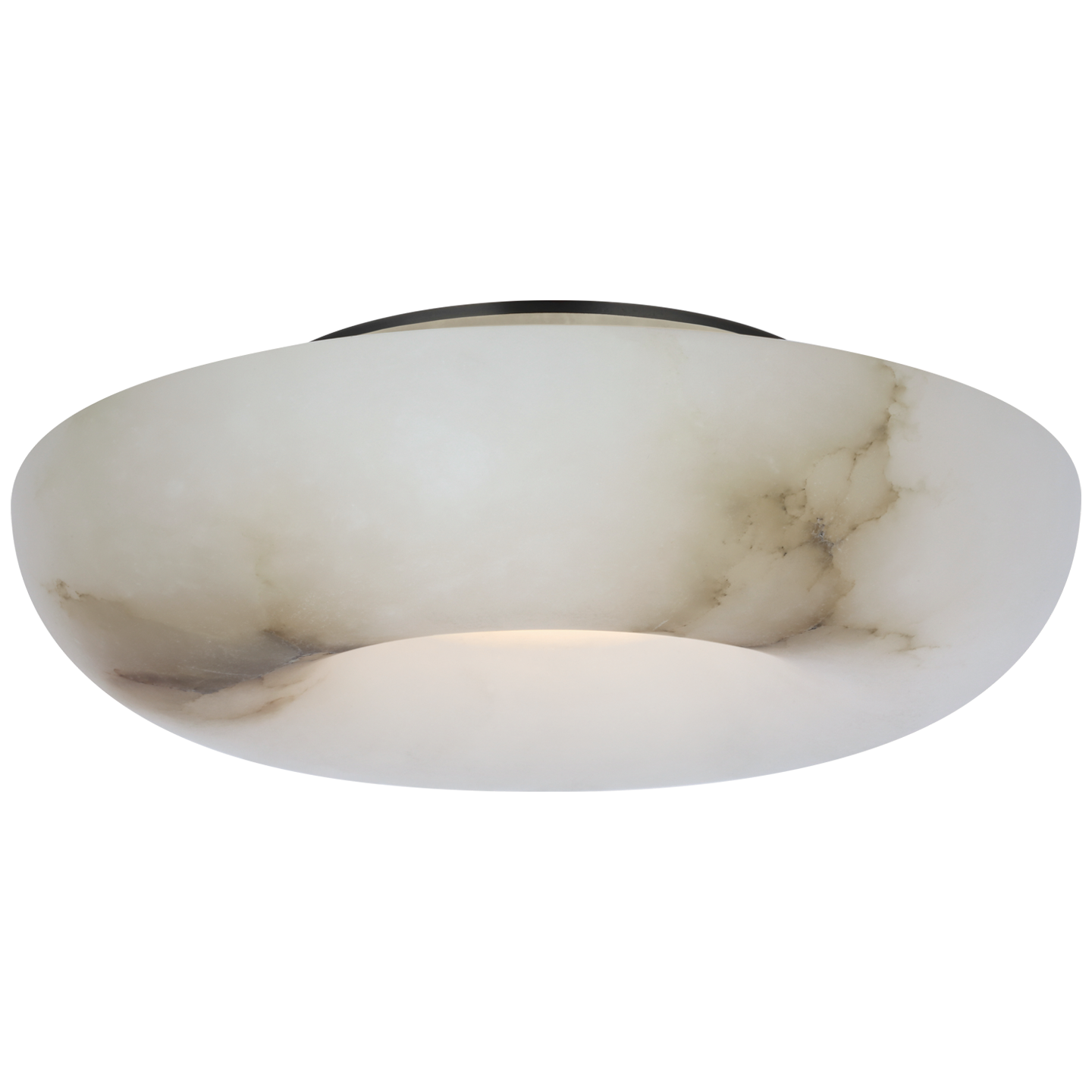 Cappello 12" Flush Mount | Alabaster and Bronze