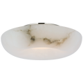 Cappello 12" Flush Mount | Alabaster and Polished Nickel