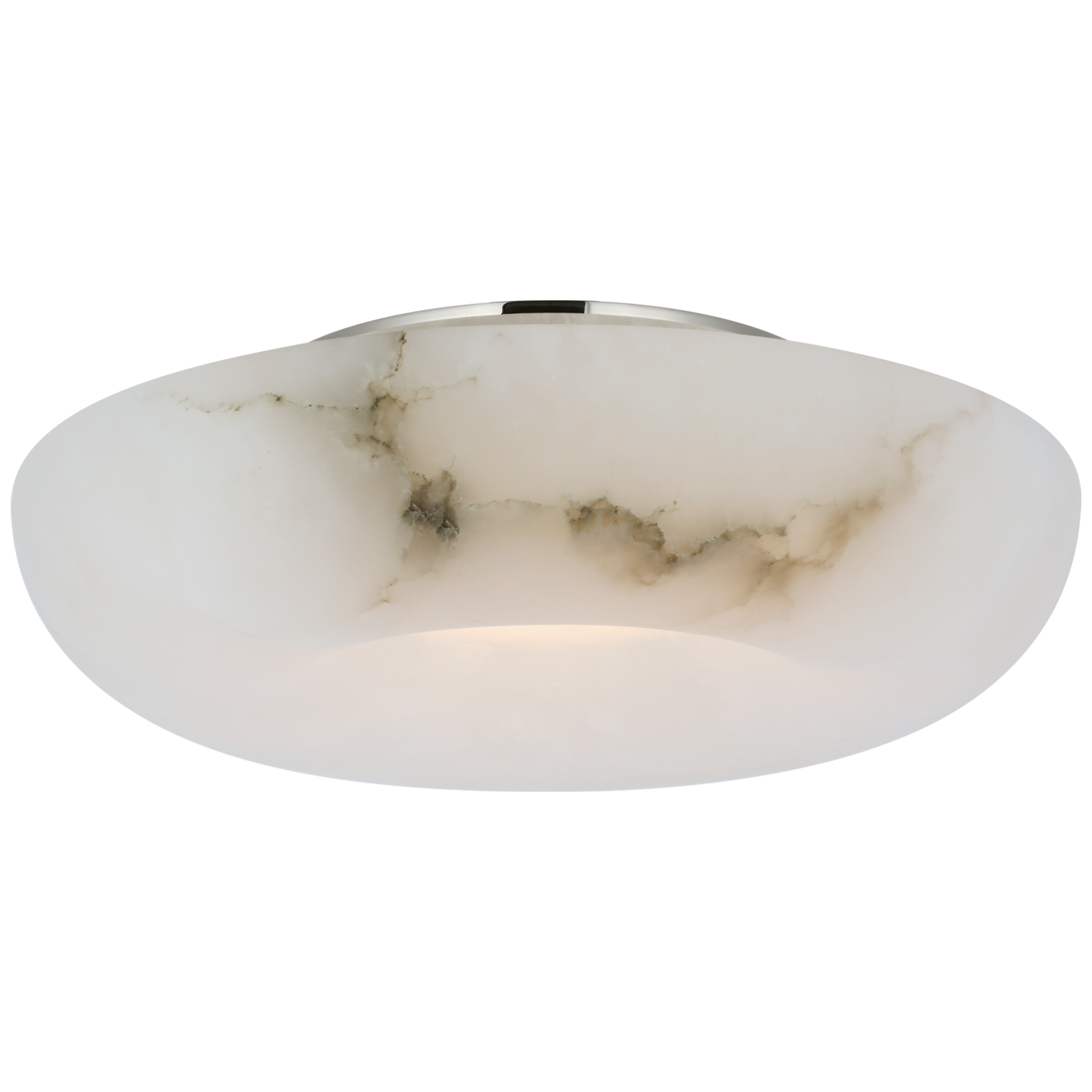 Cappello 12" Flush Mount | Alabaster and Polished Nickel