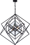 Cubist Medium Chandelier | Aged Iron