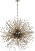 Strada Large Round Chandelier | Polished Nickel