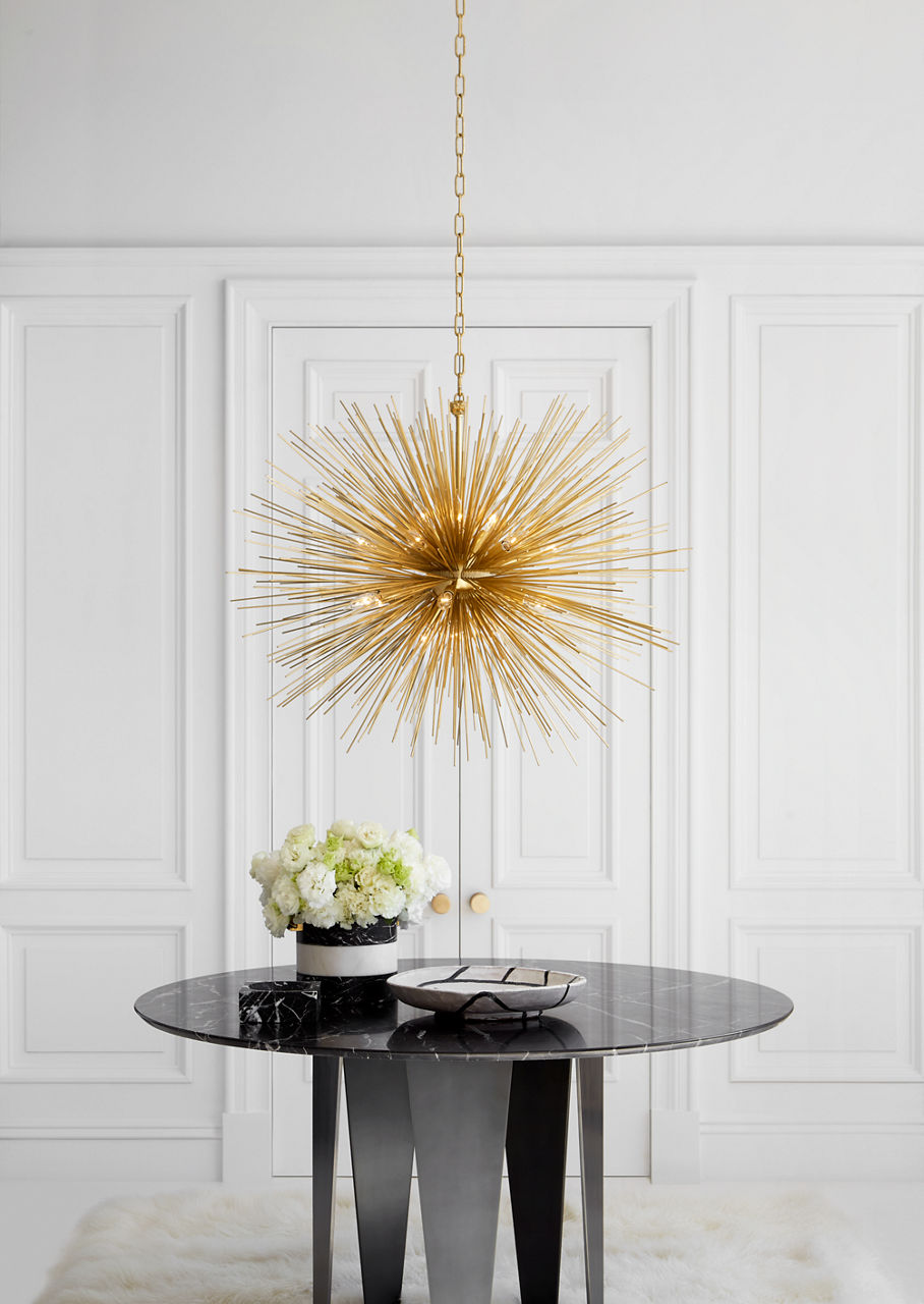 Strada Medium Oval Chandelier | Gild