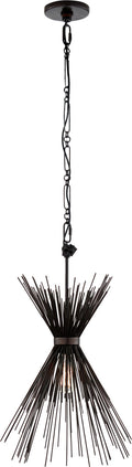 Strada Small Chandelier | Aged Iron