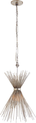 Strada Small Chandelier | Burnished Silver Leaf