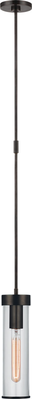 Liaison Short Pendant | Bronze | Clear Glass