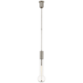 Nye Long Pendant | Antique Nickel | Clear Glass