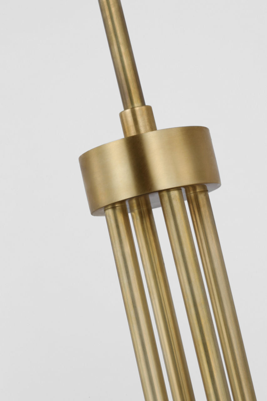 Covet Medium Ring Chandelier | Antique-Burnished Brass and Alabaster