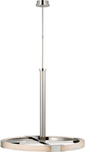 Covet Large Ring Chandelier | Polished Nickel and Alabaster