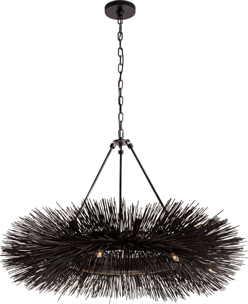 Strada Ring Chandelier | Aged Iron
