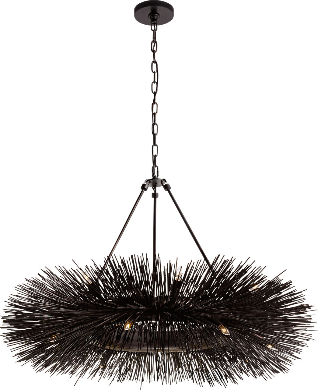 Strada Ring Chandelier | Aged Iron