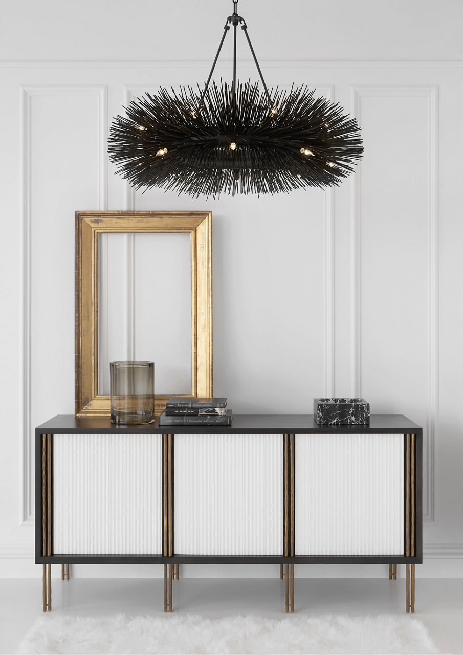 Strada Ring Chandelier | Aged Iron