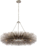 Strada Ring Chandelier | Burnished Silver Leaf