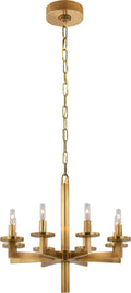 Liaison Single Tier Chandelier | Antique-Burnished Brass