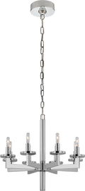 Liaison Single Tier Chandelier | Polished Nickel