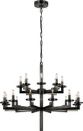 Liaison Double Tier Chandelier | Bronze