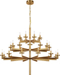 Liaison Triple Tier Chandelier | Antique-Burnished Brass