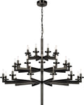 Liaison Triple Tier Chandelier | Bronze
