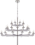 Liaison Triple Tier Chandelier | Polished Nickel