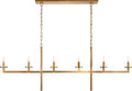 Liaison Large Linear Chandelier | Antique-Burnished Brass