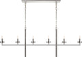 Liaison Large Linear Chandelier | Polished Nickel