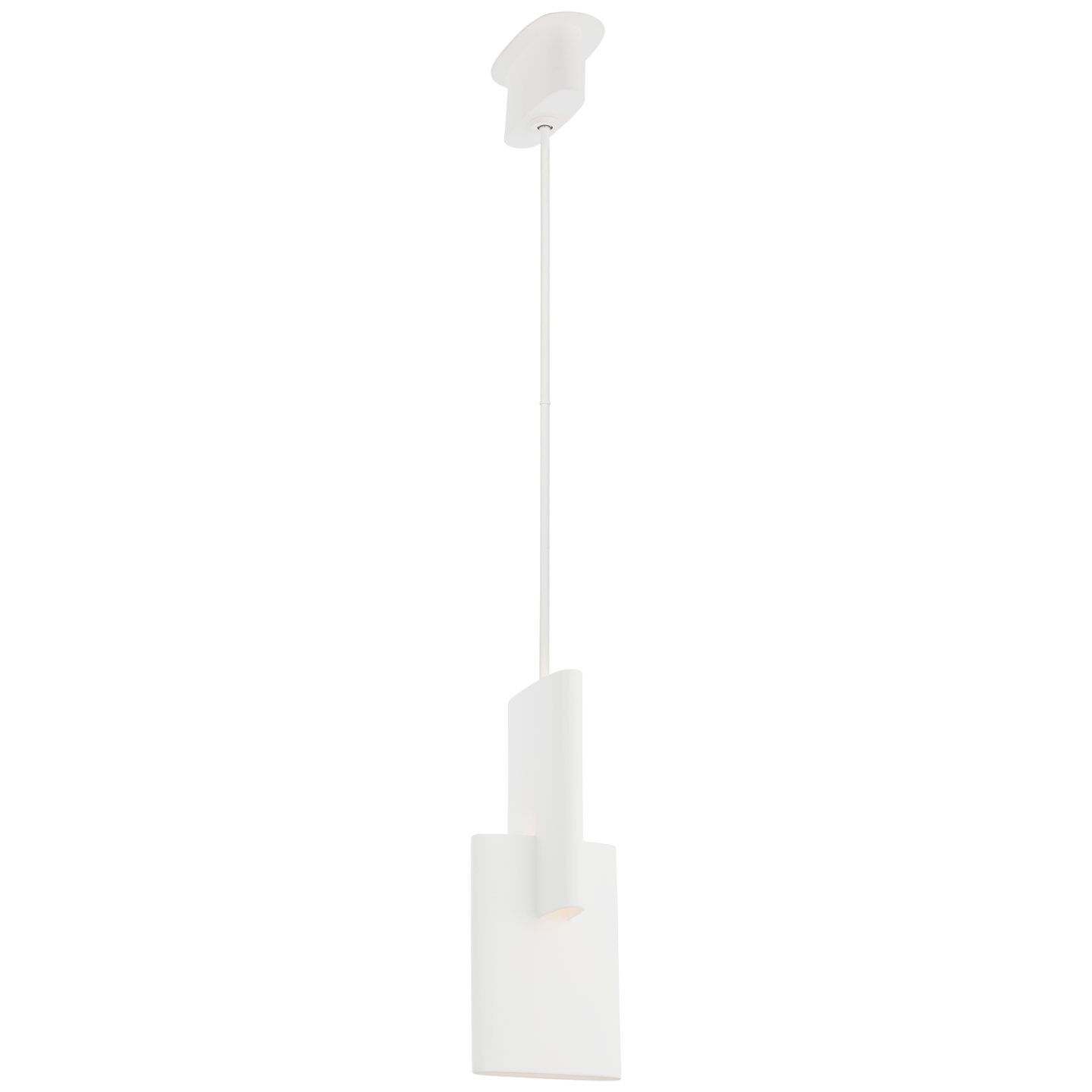 Lotura 8" Intersecting Pendant | Museum White